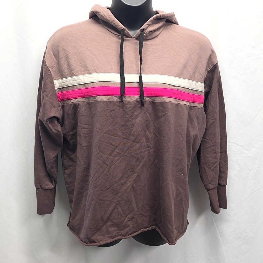 Torrid Hoodie Leggings Set Brown Pink Colorblock Athleisure sz‎ 0/1